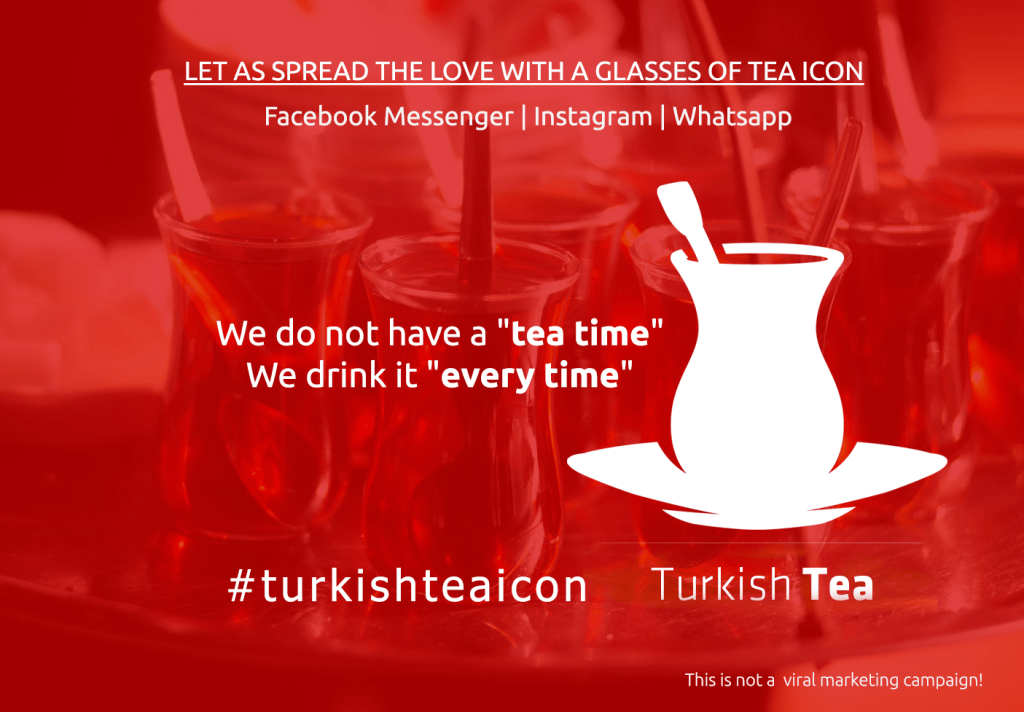 Kampanya: Facebook, Instagram ve Whatsapp’ta ince belli çay bardağı simgesi&nbsp;istiyoruz
