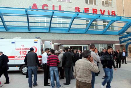 hasta yakınları akın etti