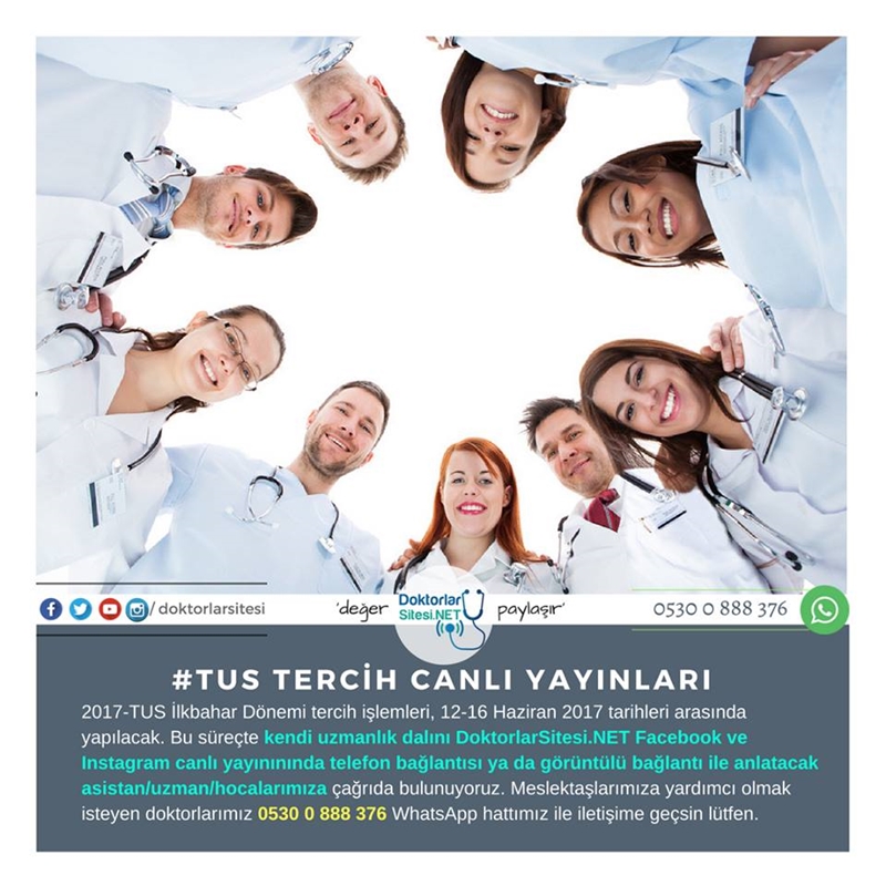DoktorlarSitesi.NET’ten DEV Hizmet TUS Tercih Canlı&nbsp;Yayınları