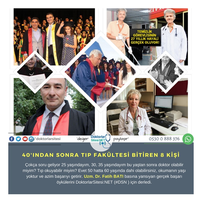 İleri Yaşta Doktor Olup Herkese İlham Veren 8&nbsp;Kişi