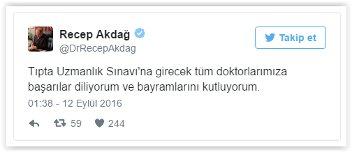 Sağlık Bakanı Recep Akdağ