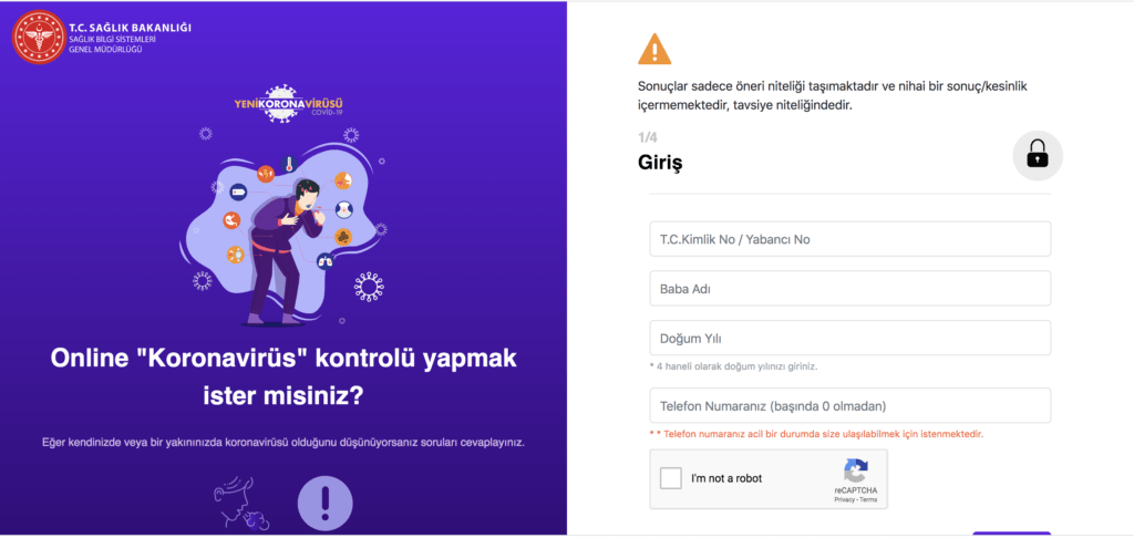 Sağlık Bakanlığı, koronavirüs kontrolü için internet sitesi&nbsp;kurdu.